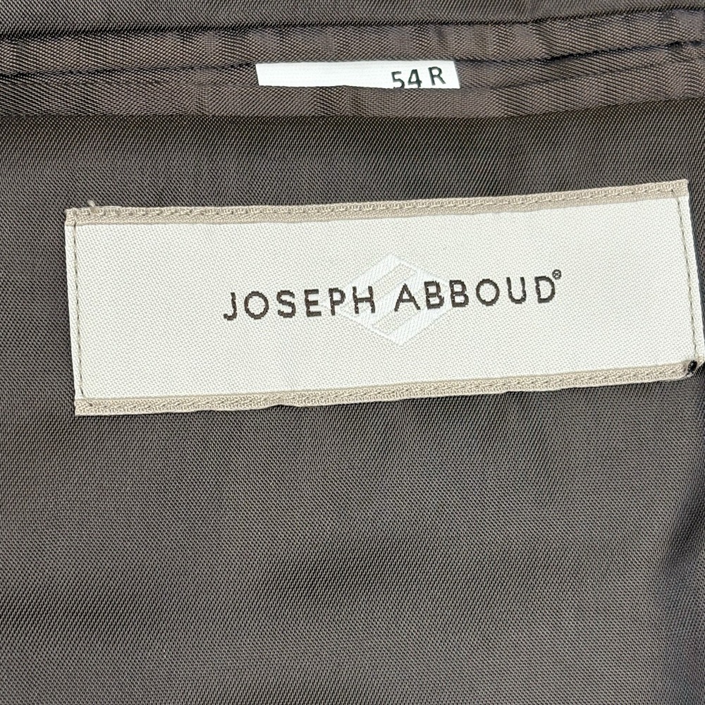 Joseph Abboud Glen Plaid Wool Blazer 54R Brown Purple Windowpane Sport Coat - Picture 8 of 13